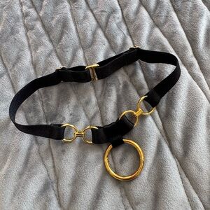 Black and Gold Ring Collar Bordelle